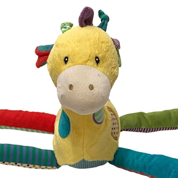 Natural Life Baby Colorful Bean Plush Giraffe 18" Soft Toy Patchwork Mary Meyer - Picture 1 of 7